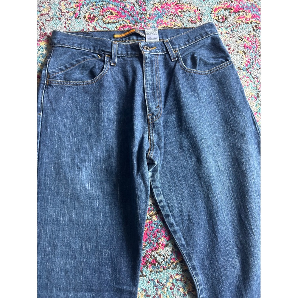 Levis‎ SilverTab Slouch Boot Jeans Mens 32x34 Vintage Baggy Blue Denim 9730